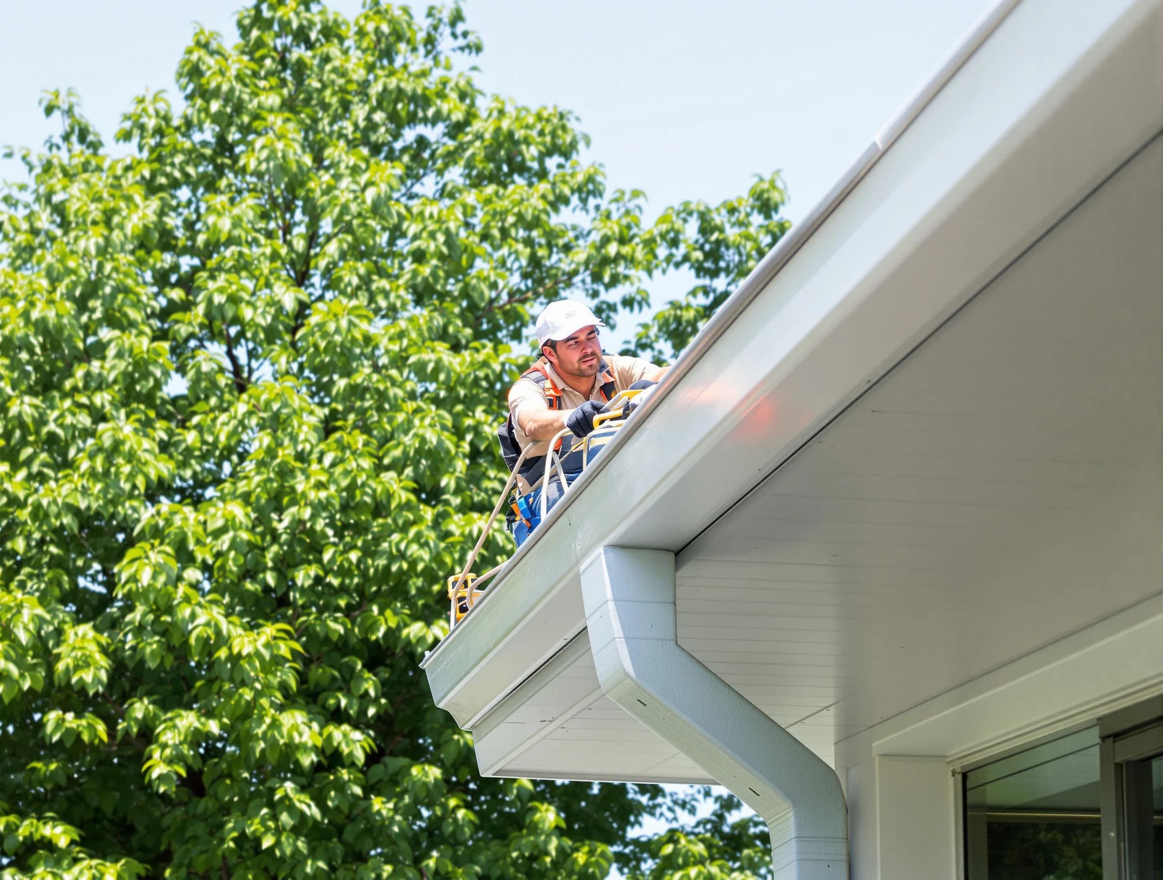 Shaker Heights Roofing Company expert examining roof shingles in Shaker Heights, OH